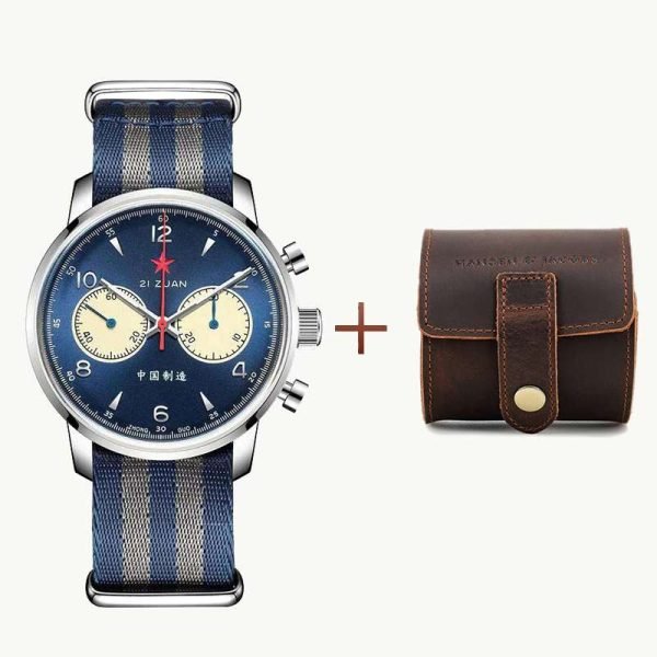 Seagull 1963 blue panda edition with watch storage