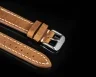 Brown Leather Strap | White Double stitched