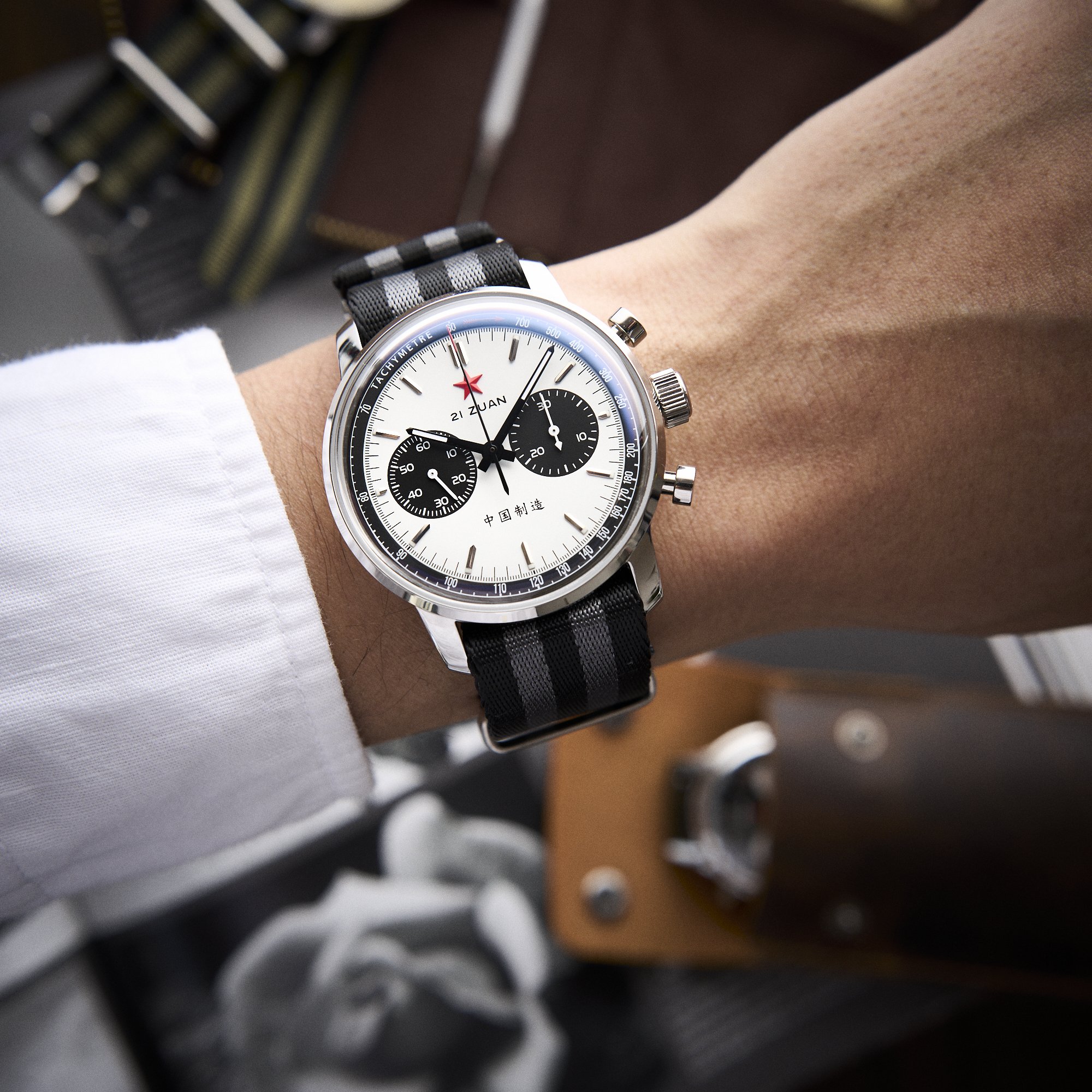 Seagull 1963 42mm white sports edition