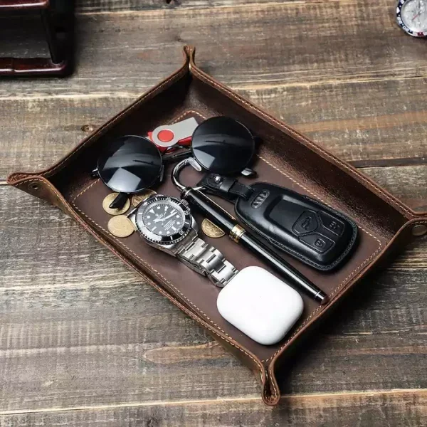 leather valet tray watch tray watch storage